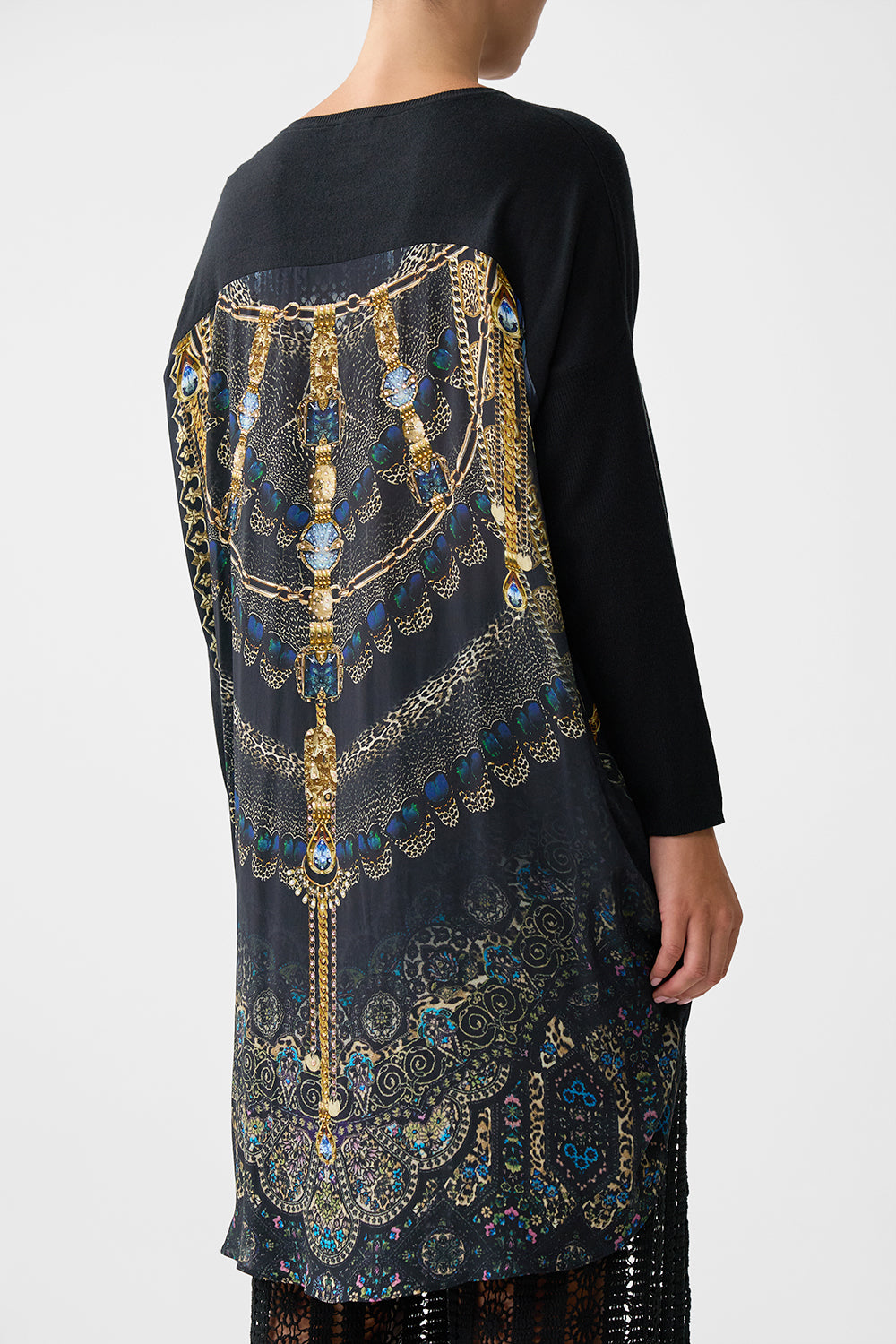 LONG SLEEVE JUMPER WITH PRINT BACK SONG OF THE SOLSTICE