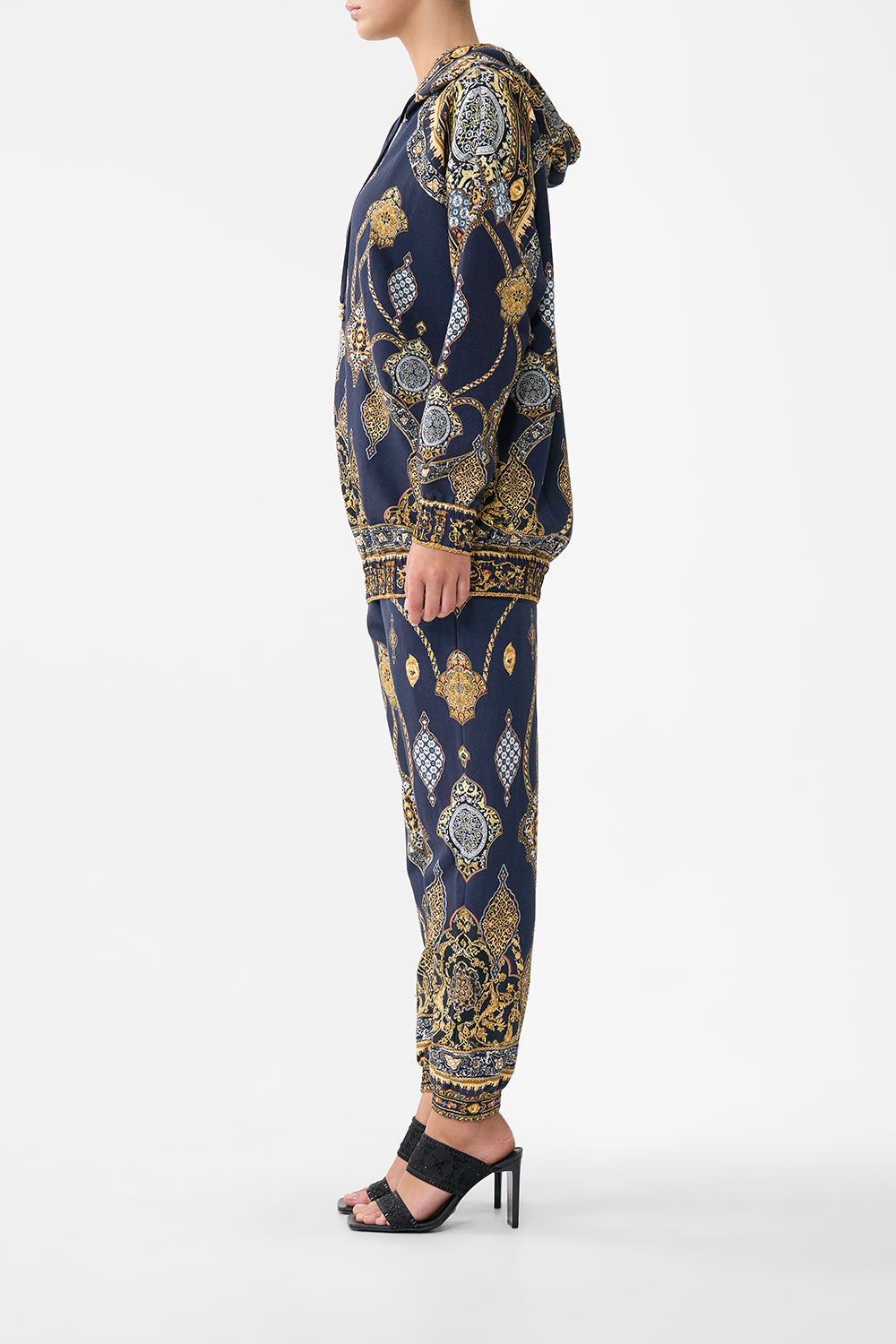 JERSEY TRACK PANT WITH SILK DETAILS THE IMPERIAL GATE