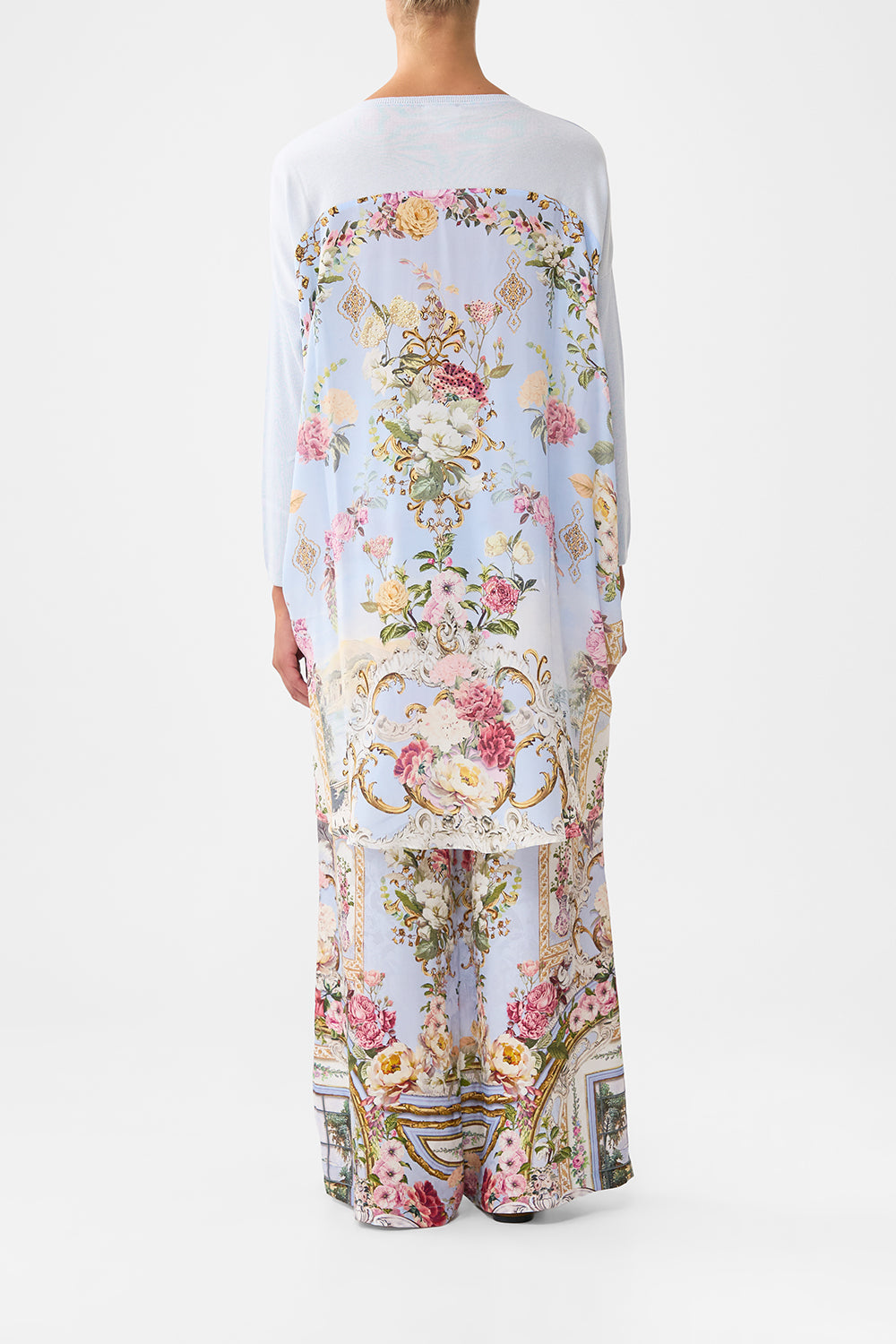 LONG SLEEVE JUMPER WITH PRINT BACK TILED IN TIME