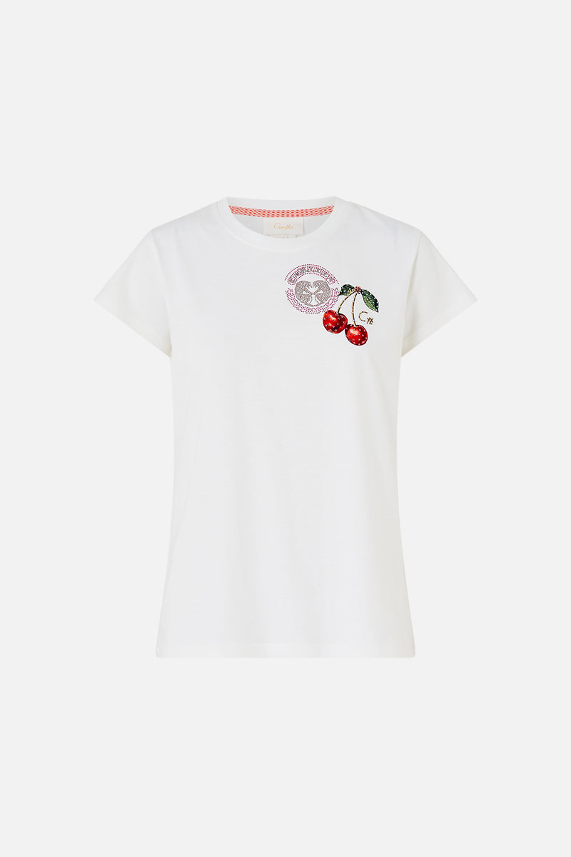 CROPPED RELAXED SHIRT NOTES FROM THE ROAD