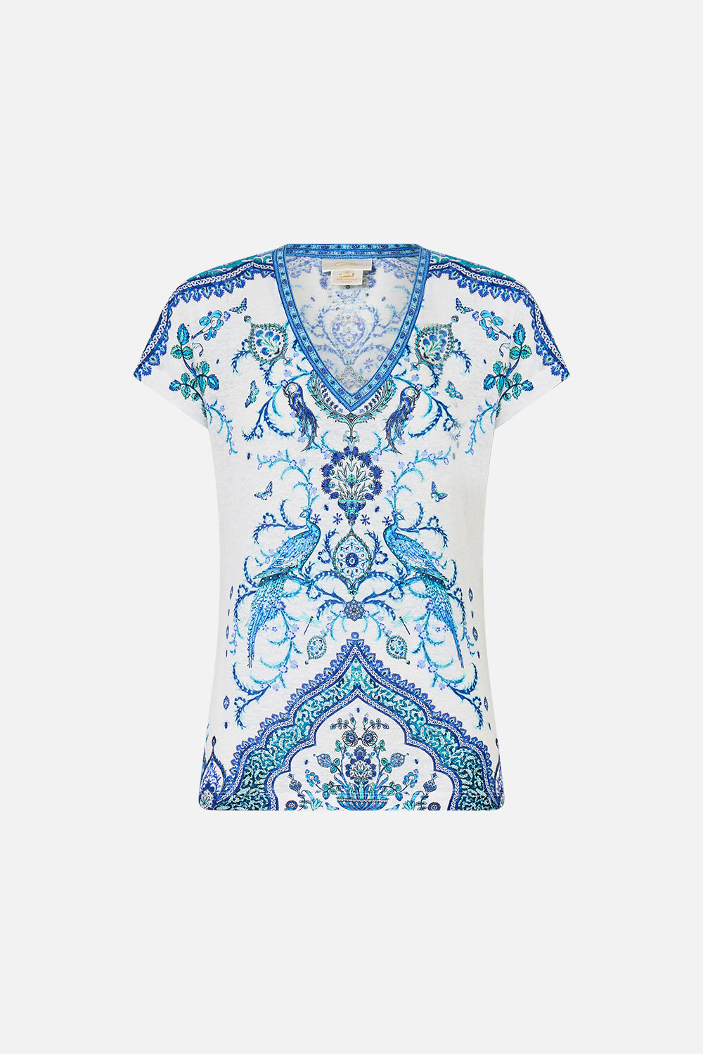 Isnik Lullaby V Neck Fitted Tee | CAMILLA AU – CAMILLA