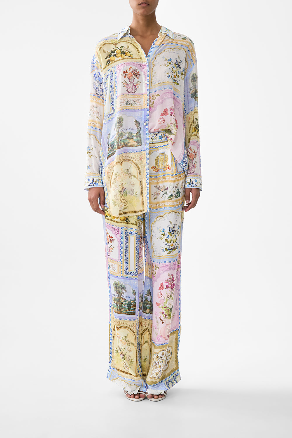 The CAMILLA WIDE LEG WAISTED PANT BOTANICAL BALLADSBOTANICAL BALLADS