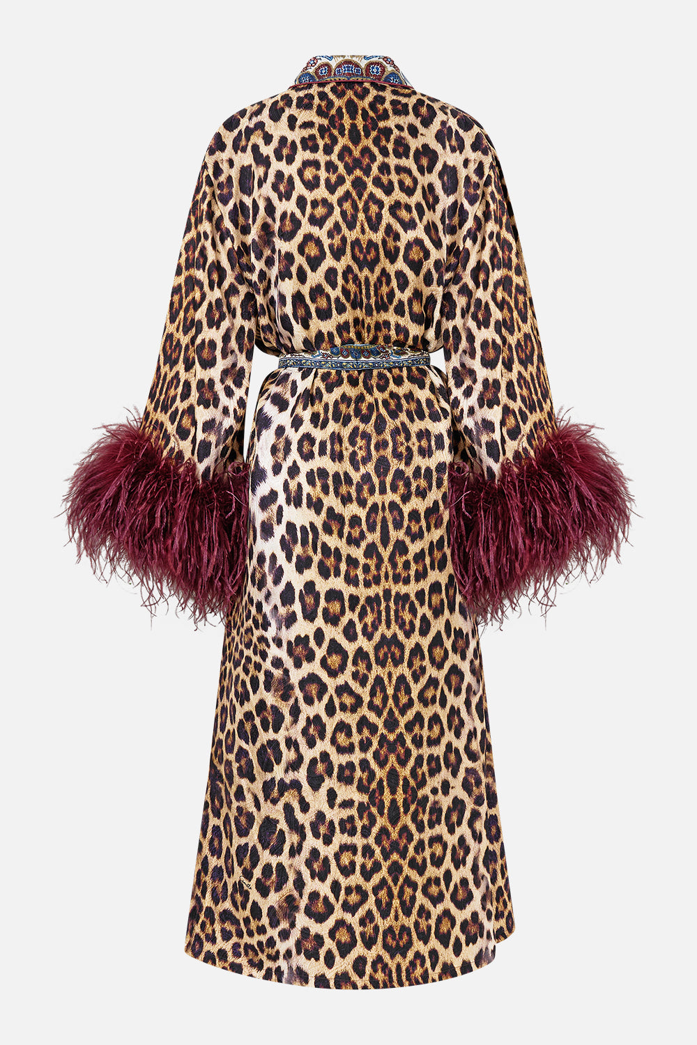 LONG ROBE WITH FLARED SLEEVE ISTANBUL ANIMALIA