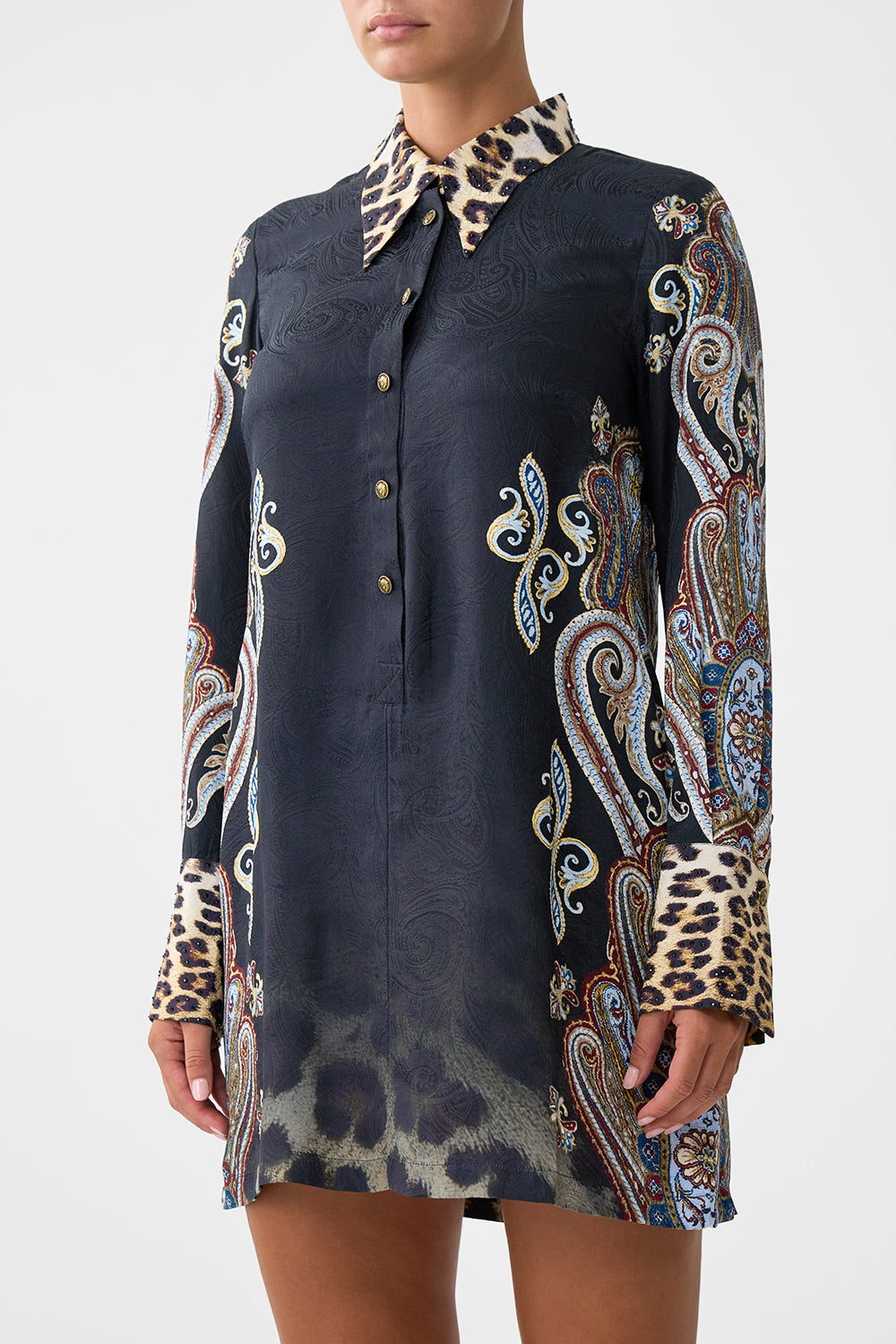 The CAMILLA MINI SHIRT DRESS ISTANBUL ANIMALIA