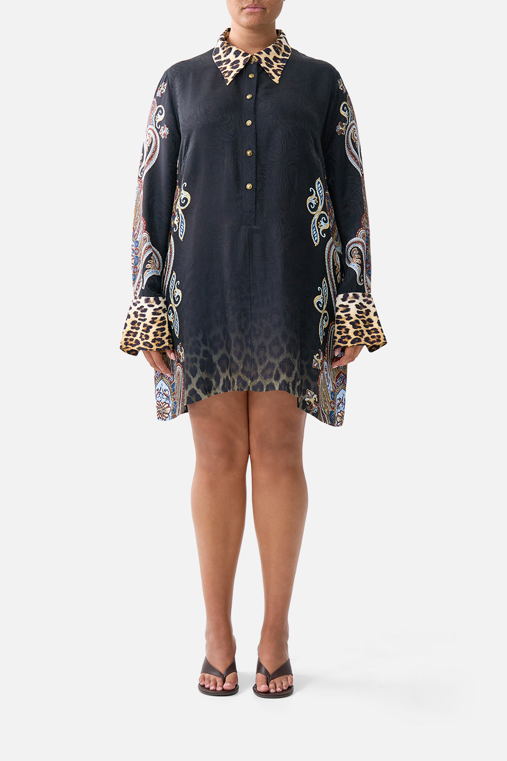 The CAMILLA MINI SHIRT DRESS ISTANBUL ANIMALIA