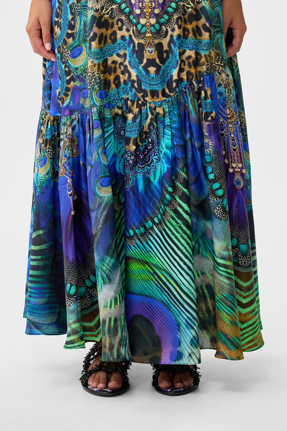 The CAMILLA TIE ONE SHOULDER DRESS COSMIC ZOOLOGY