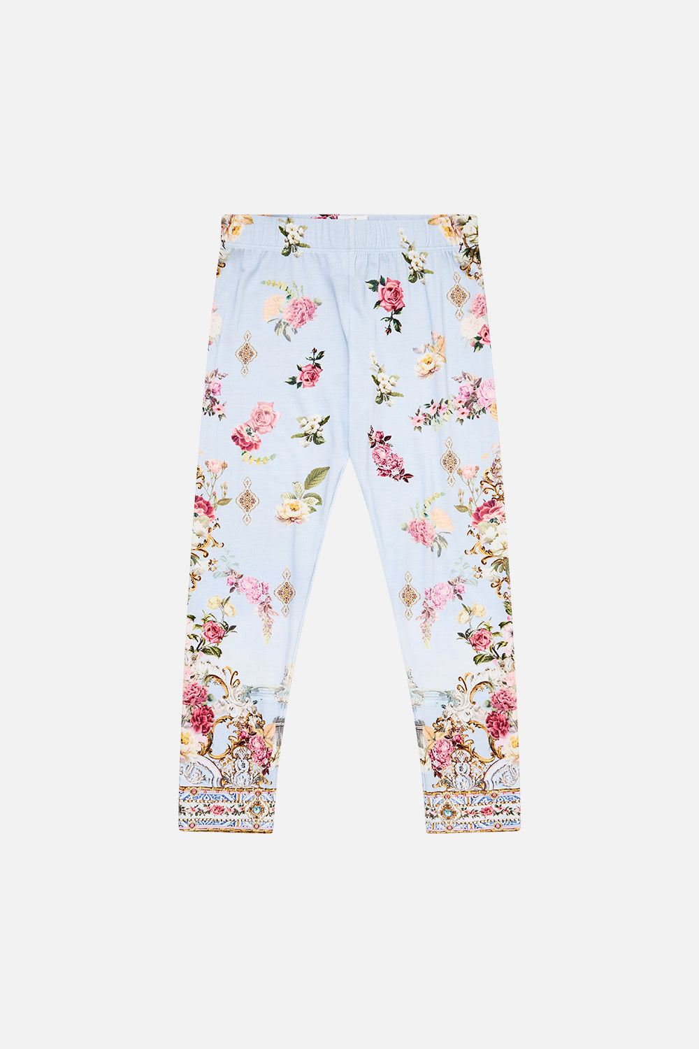 The CAMILLA KIDS LEGGINGS WITH ELASTIC WAIST TILED IN TIMETILED IN TIME