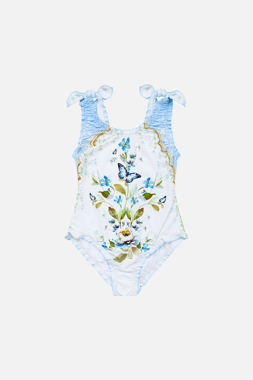 KIDS BABYLOCKED ONE PIECE WITH TIE SHOULDER BOTANICAL BALLADS