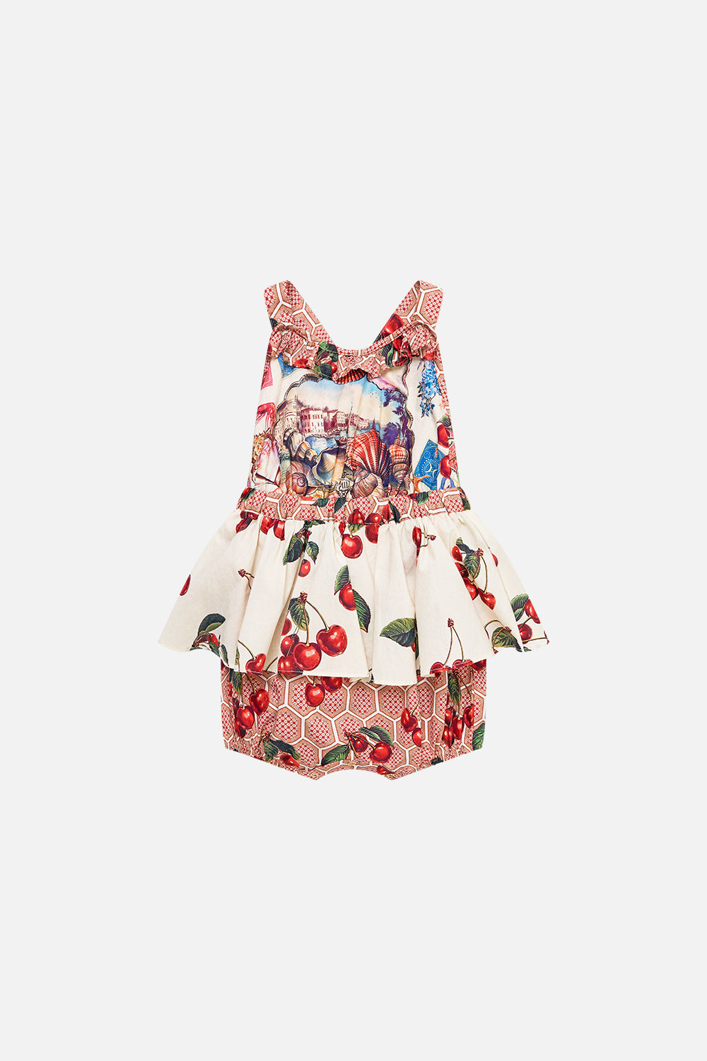 The CAMILLA BABIES CROSS BACK JUMP DRESS WITH FRILL NECK NOTES FROM THE ROADNOTES FROM THE ROAD