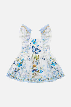 BABIES FLARED DRESS WITH FRILL SHOULDER BOTANICAL BALLADS