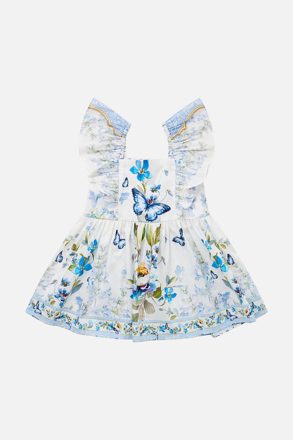 BABIES FLARED DRESS WITH FRILL SHOULDER BOTANICAL BALLADS