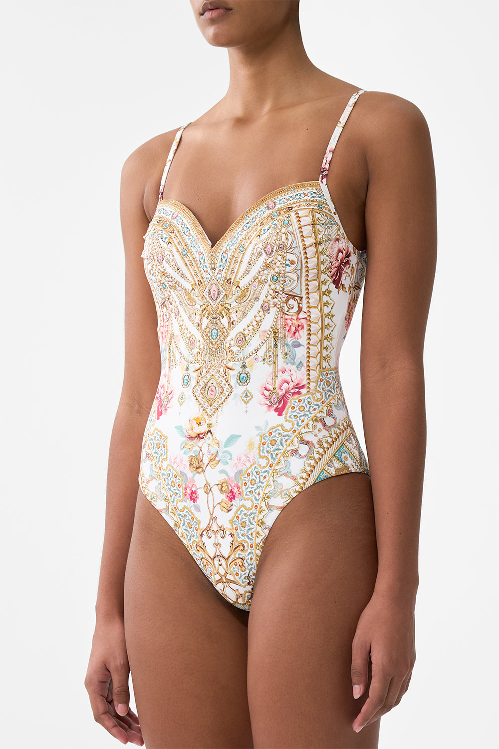 The CAMILLA SWEETHEART NECK UNDERWIRE ONE PIECE OTTOMAN DYNASTY