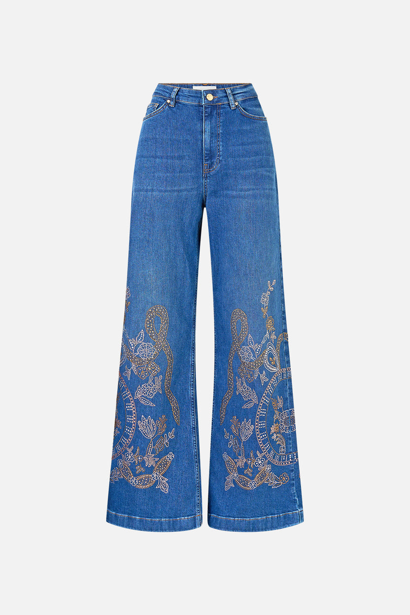 JENNA ISTANBUL ALCHEMY HIGH WAISTED FLARE DENIM