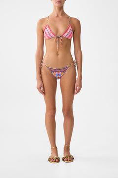 EMBROIDERED TRI BIKINI PATCHWORK PANORAMA