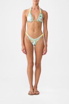 REVERSIBLE GATHERED TAB HALTER BIKINI SET TALES OF TOPKAPI PALACE