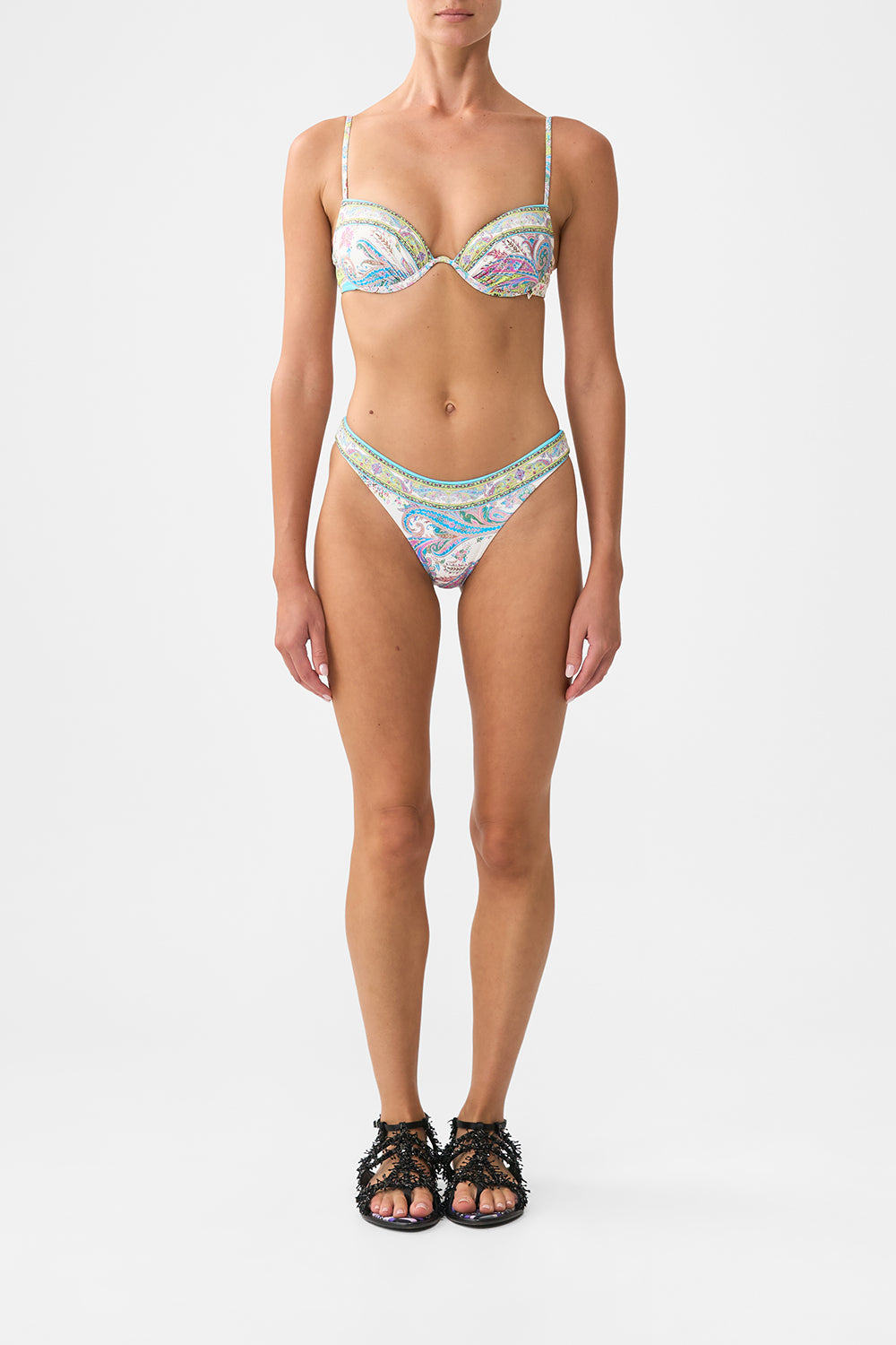 CONTINUOUS UNDERWIRE MOULDED CUP BIKINI TOP MAGIC CARPET RIDE