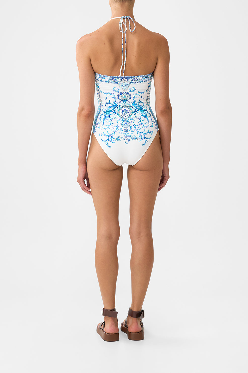 BANDEAU ONE PIECE WITH HALTER TIE ISNIK LULLABY