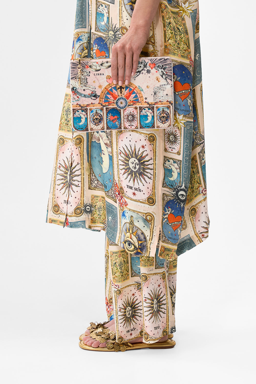 SMALL CANVAS CLUTCH HOUSE OF HOROSCOPES