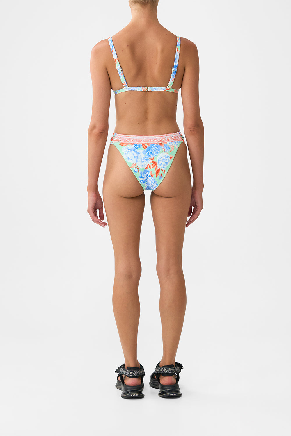 The CAMILLA TRI BIKINI TOP WITH KNOT FRONT TOPKAPI POP