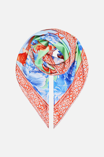 The Topkapi Pop Large Crystalled Silk Square Scarf | CAMILLA AU