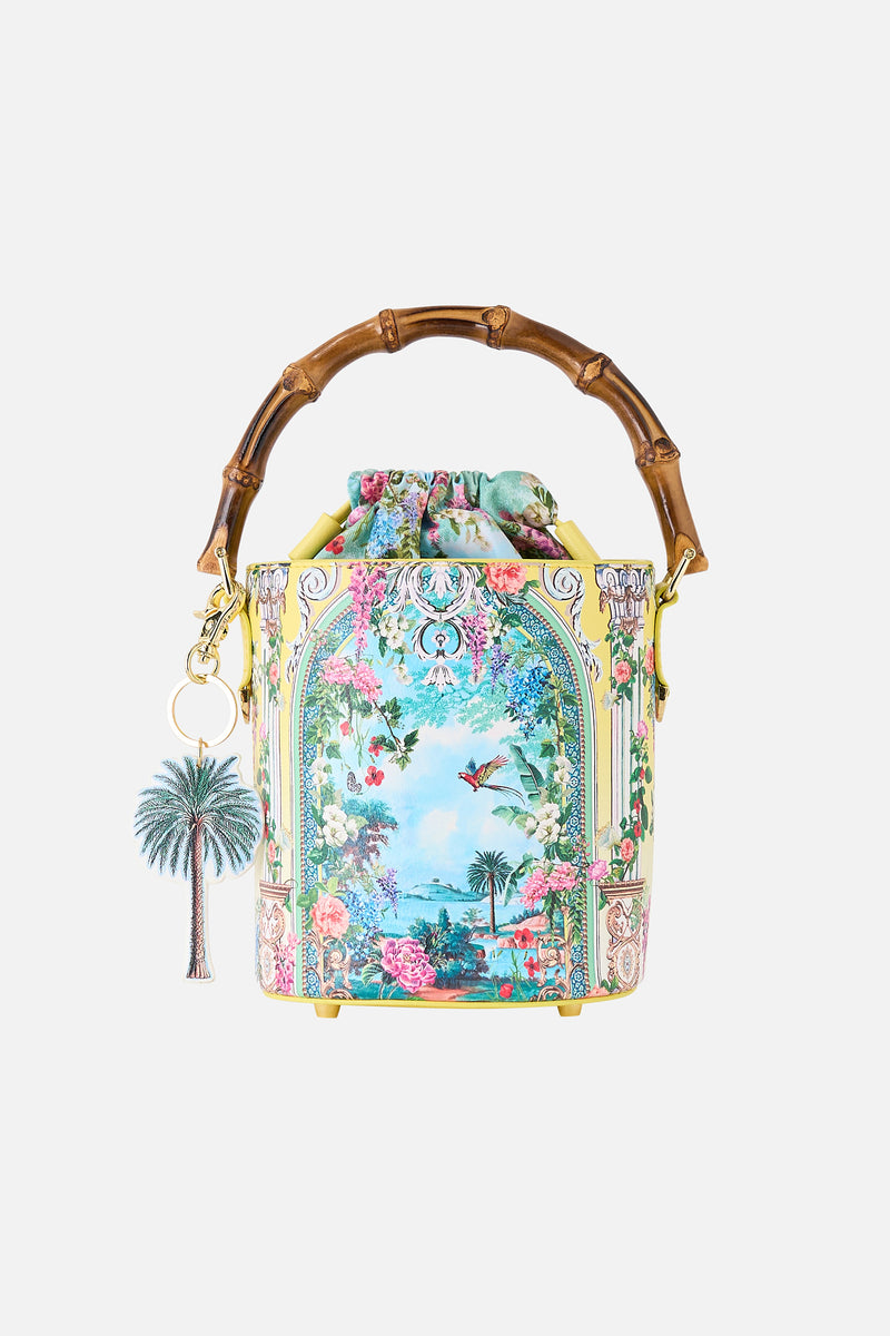 Tales Of Topkapi Palace Drawstring Bucket Bag With Keyring | CAMILLA AU ...