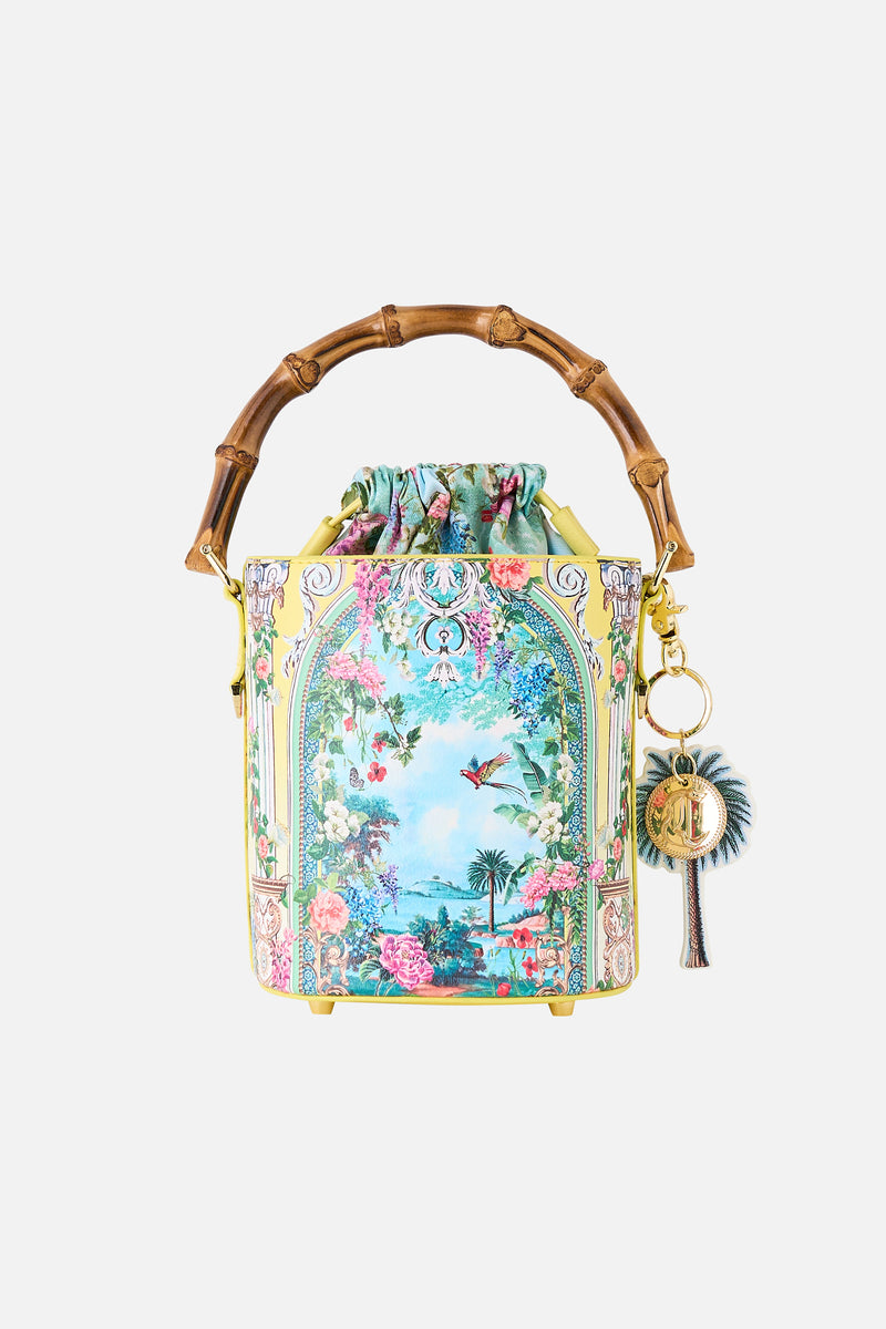 Tales Of Topkapi Palace Drawstring Bucket Bag With Keyring | CAMILLA AU ...
