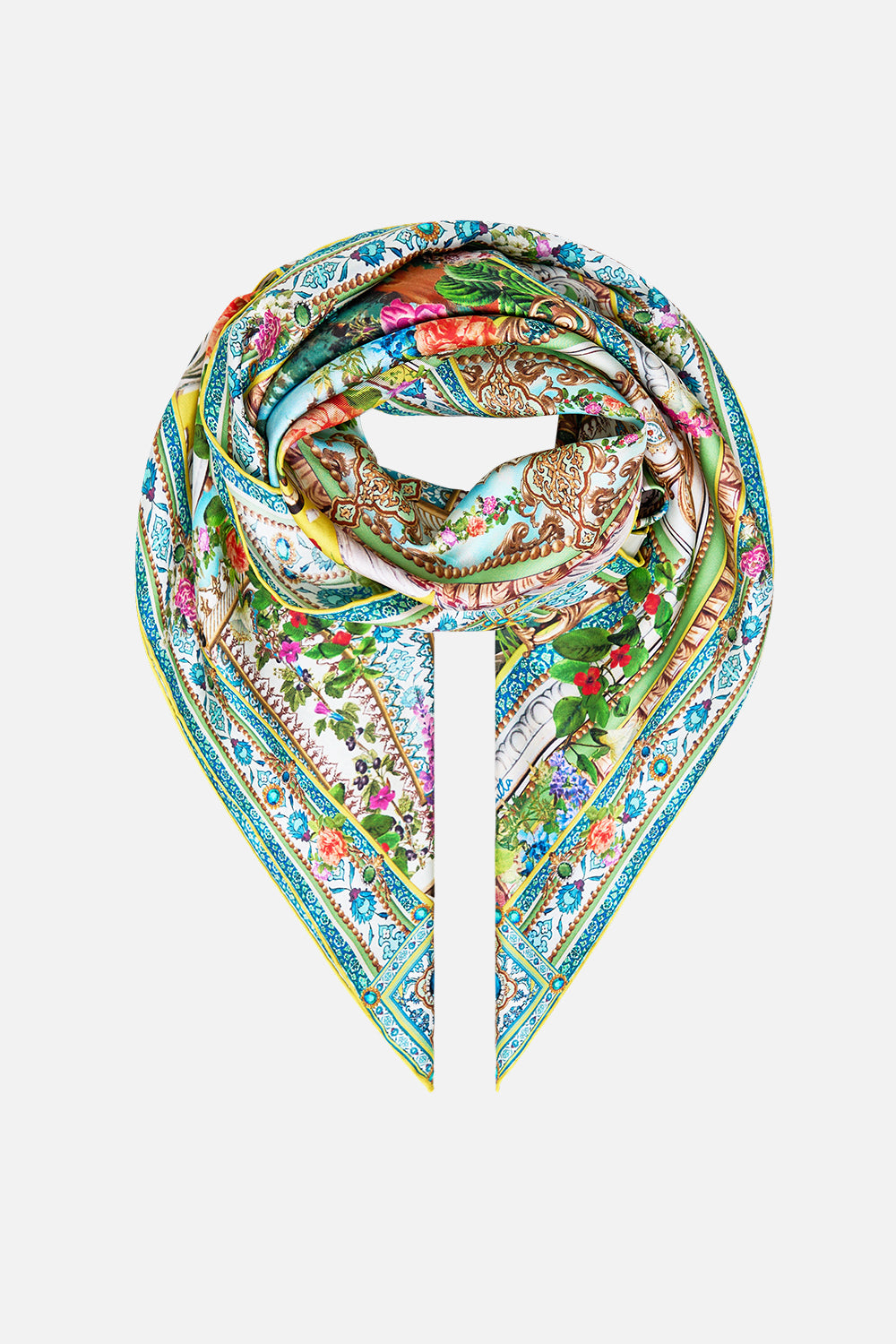 Tales Of Topkapi Palace Printed Silk Twill Square Scarf | CAMILLA