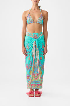 LAYERED MAXI SARONG WITH TIE FRONT THE CONCUBINES CORRIDOR