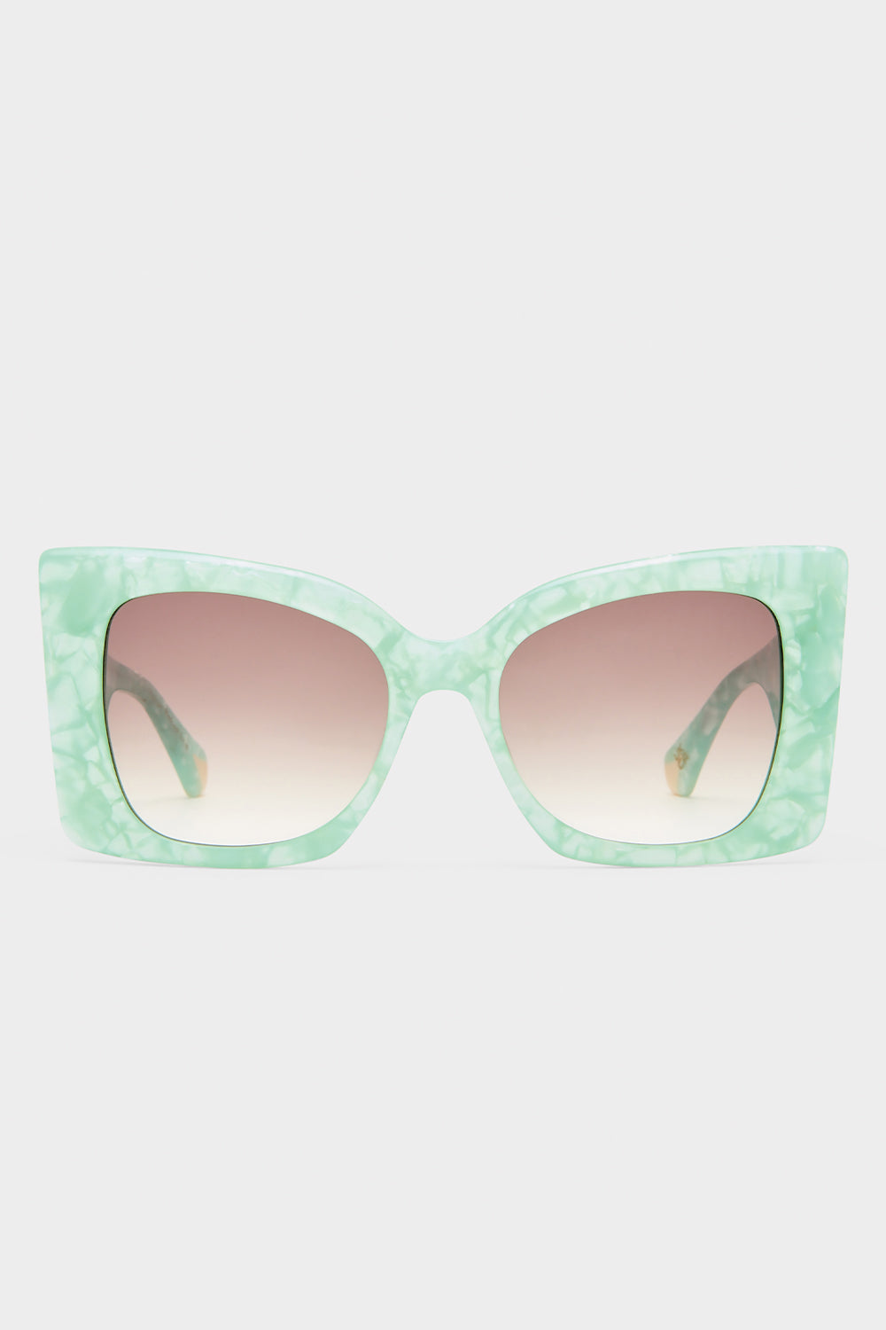 The CAMILLA WHERE'S MY VALET SUNGLASSES MINT MARBLE / SOLID IVORY GOLD