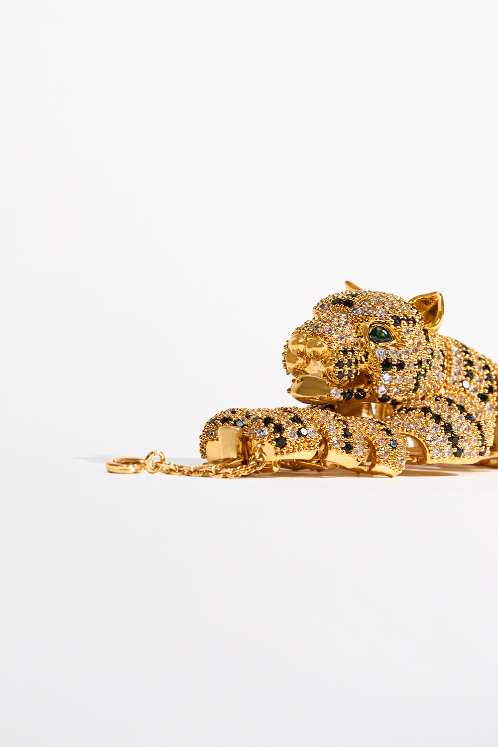 The CAMILLA FIERCE FOLKLORE CHEETAH BANGLE GOLD