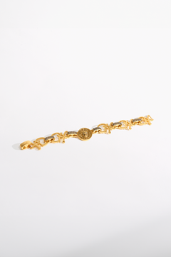 CAMILLA Fierce Folklore Coin Bracelet in Gold print