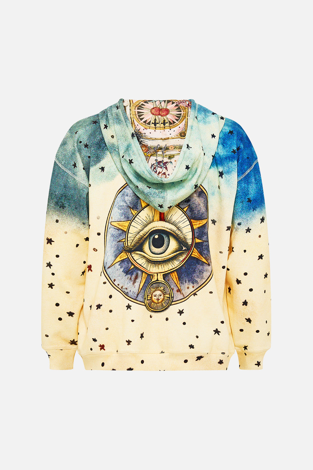 RELAXED FIT OVERSIZED HOODIE W KANGA POCKET HOUSE OF HOROSCOPES