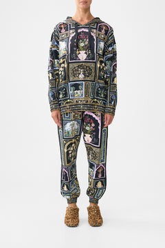 SILK HEM BAND BOYFRIEND HOODIE OTTOMAN ELEGANCE