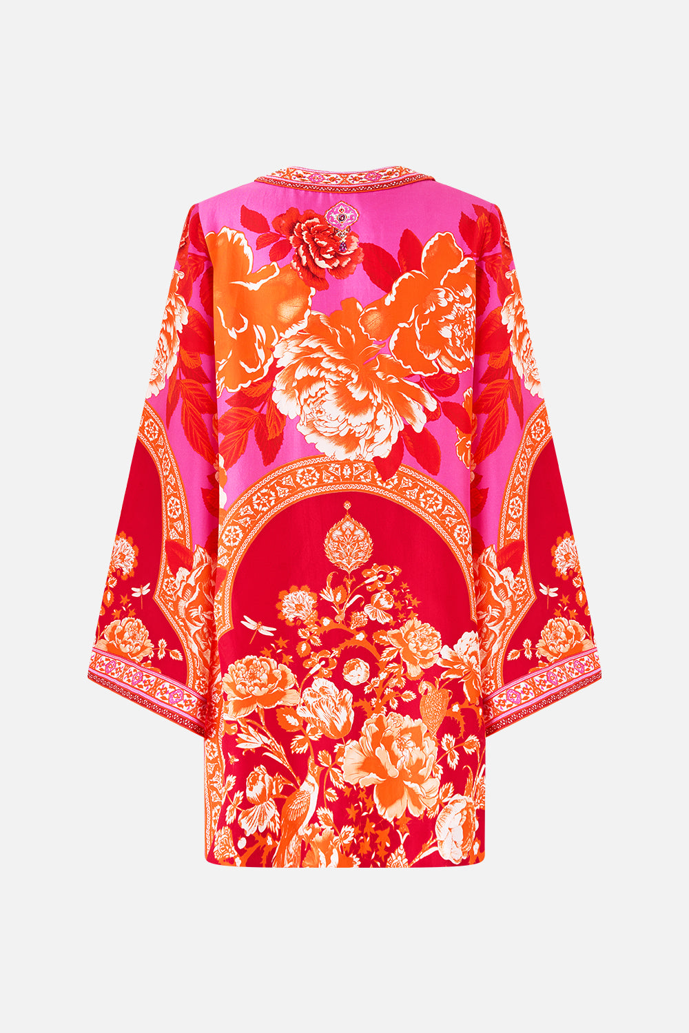 DEEP V NECK HARDWARE SHORT KAFTAN TILES OF TÜRKIYE