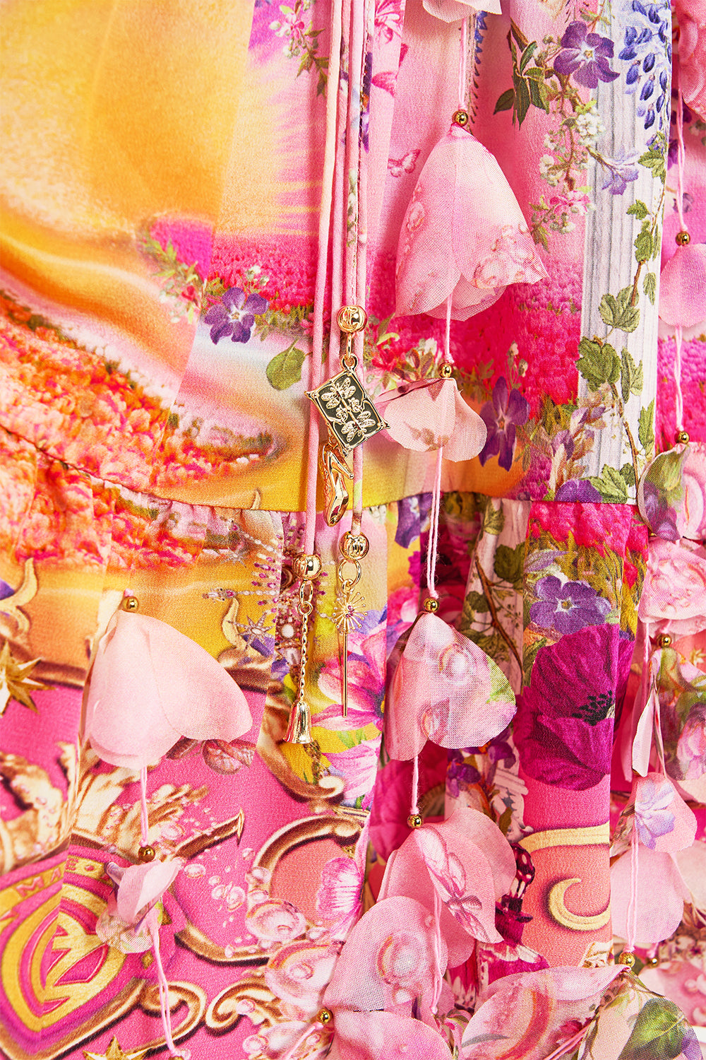 CAMILLA Gathered Bust Tiered Mini Dress Totally Ozmopolitan