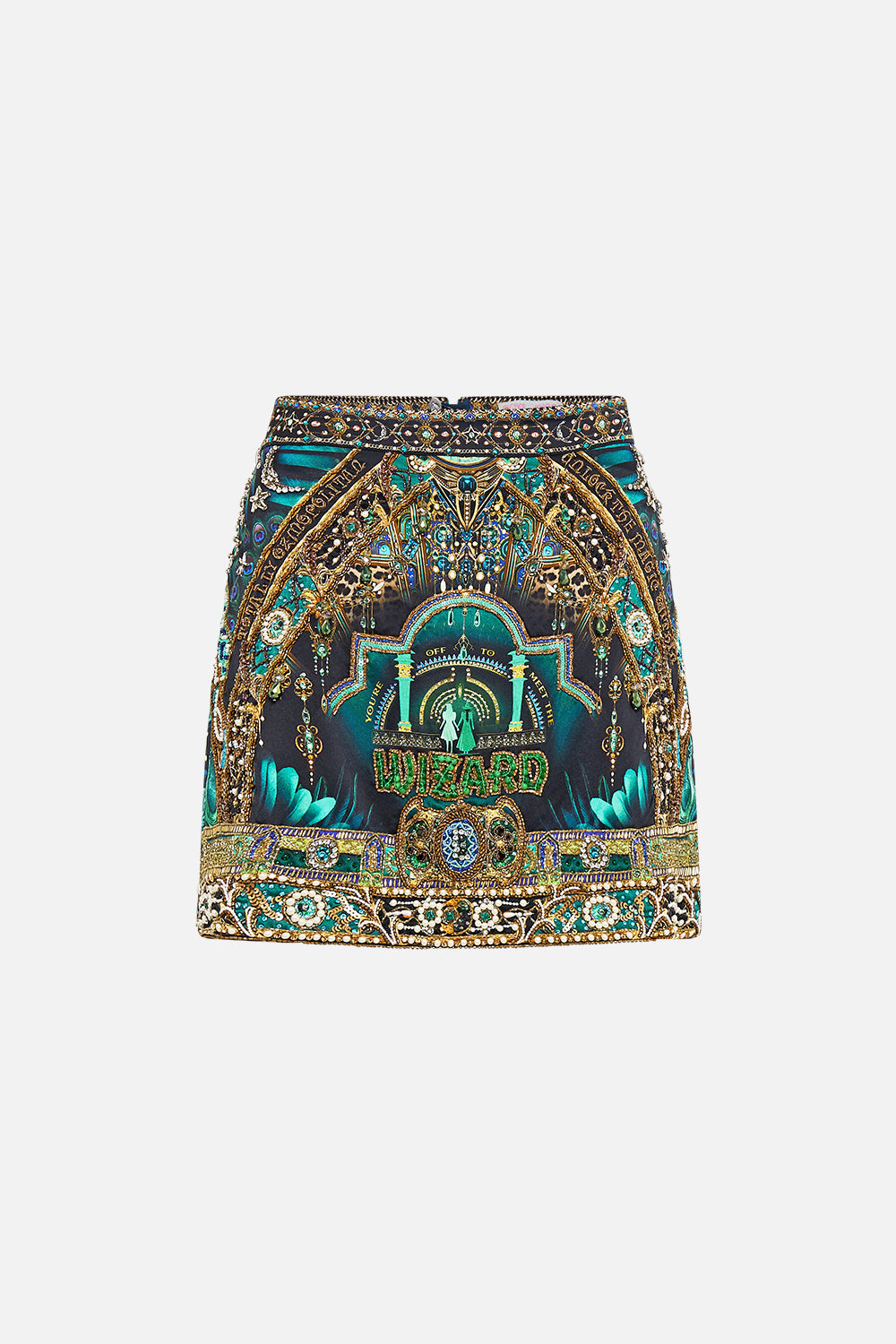 CAMILLA Green/Black Mini Skirt Defy Gravity