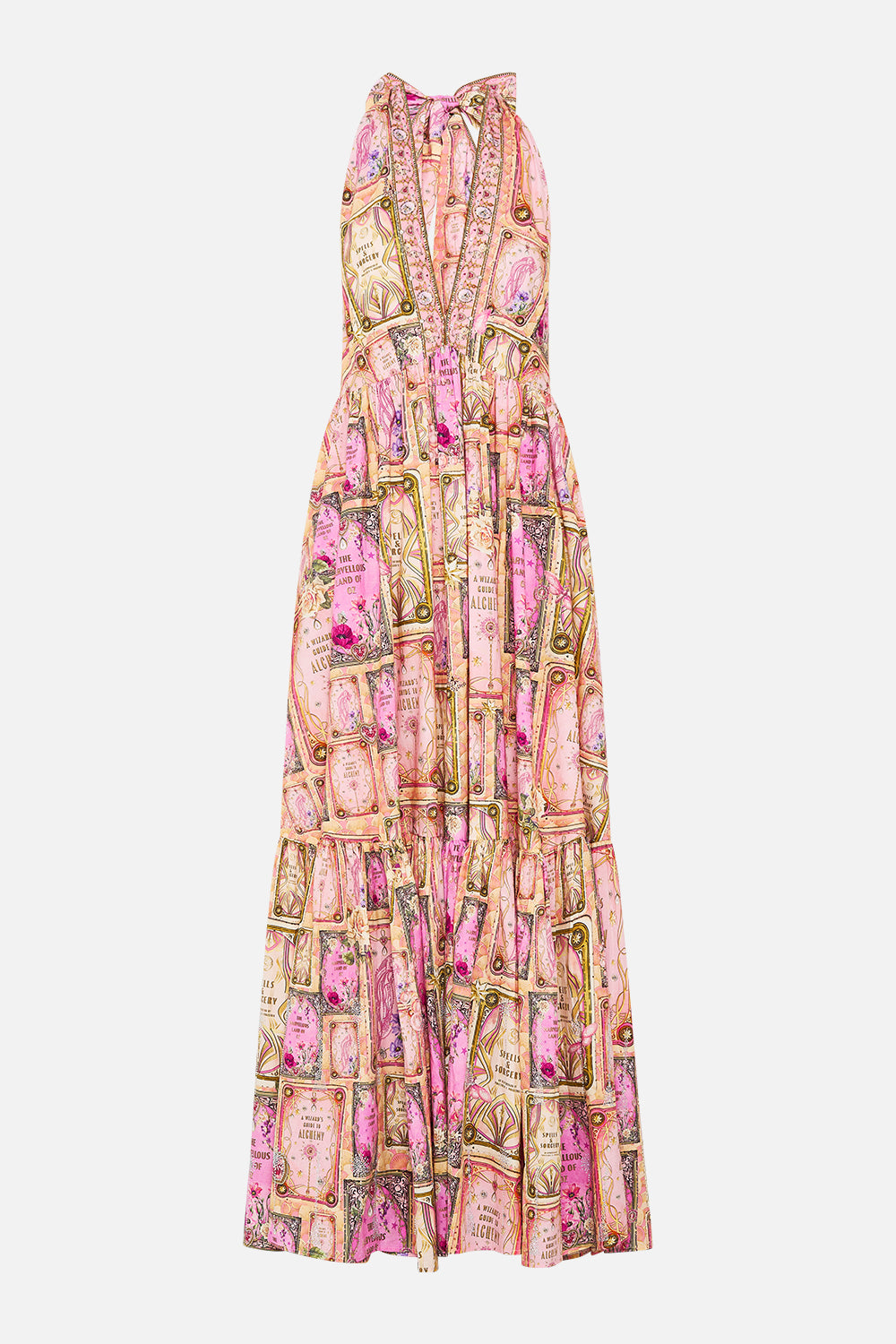 CAMILLA Ruffle Hem Halter Dress Totally Ozmopolitan