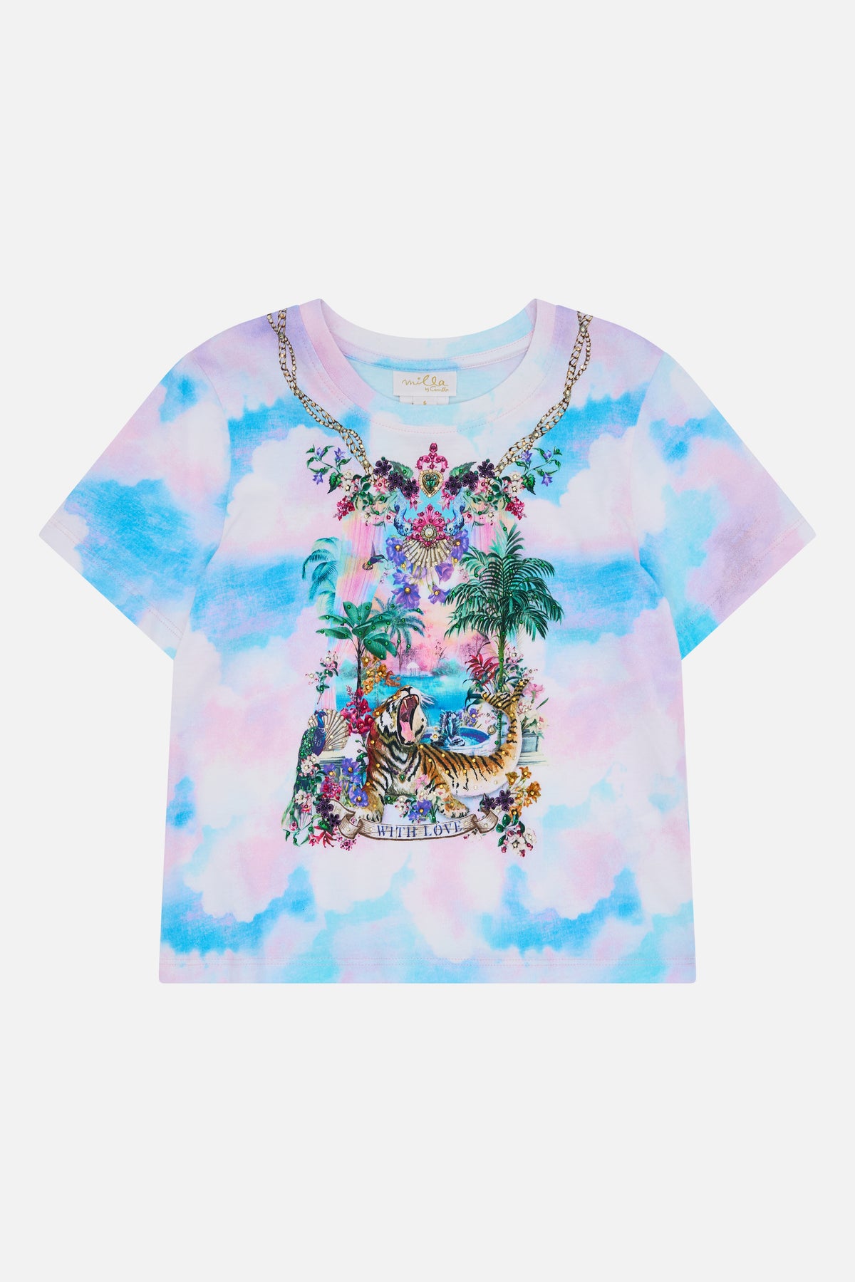 The CAMILLA Kids Short Sleeve Classic Tee 12-14 in our Spirit Of Santa Maria print.