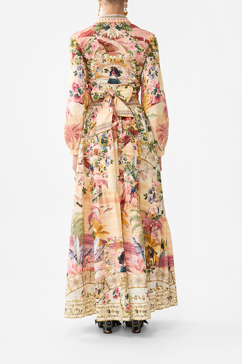 SKIRT WITH SHAPED SEAM WELCOME TO THE WHITE LOTUS