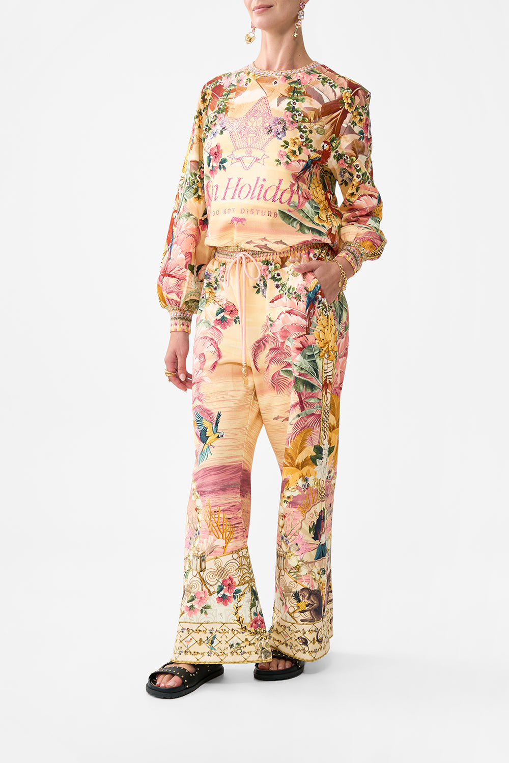 STRAIGHT LEG TRACK PANT WELCOME TO THE WHITE LOTUS