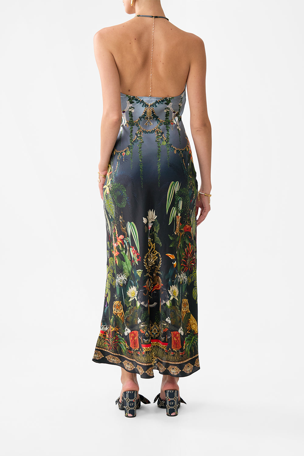 CHAIN DETAIL SLIP DRESS READY FOR MY WELCOME DRINK