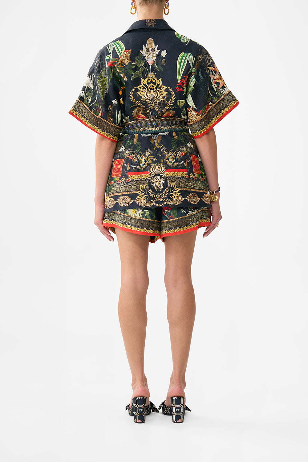 DOUBLE BREASTED SHORT SLEEVE JACKET READY FOR MY WELCOME DRINK