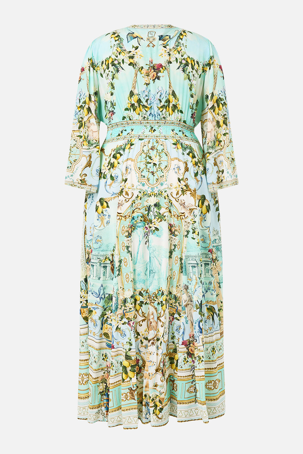 KIMONO SLEEVE DRESS WITH SHIRRING DETAIL VENUS ON A VESPA