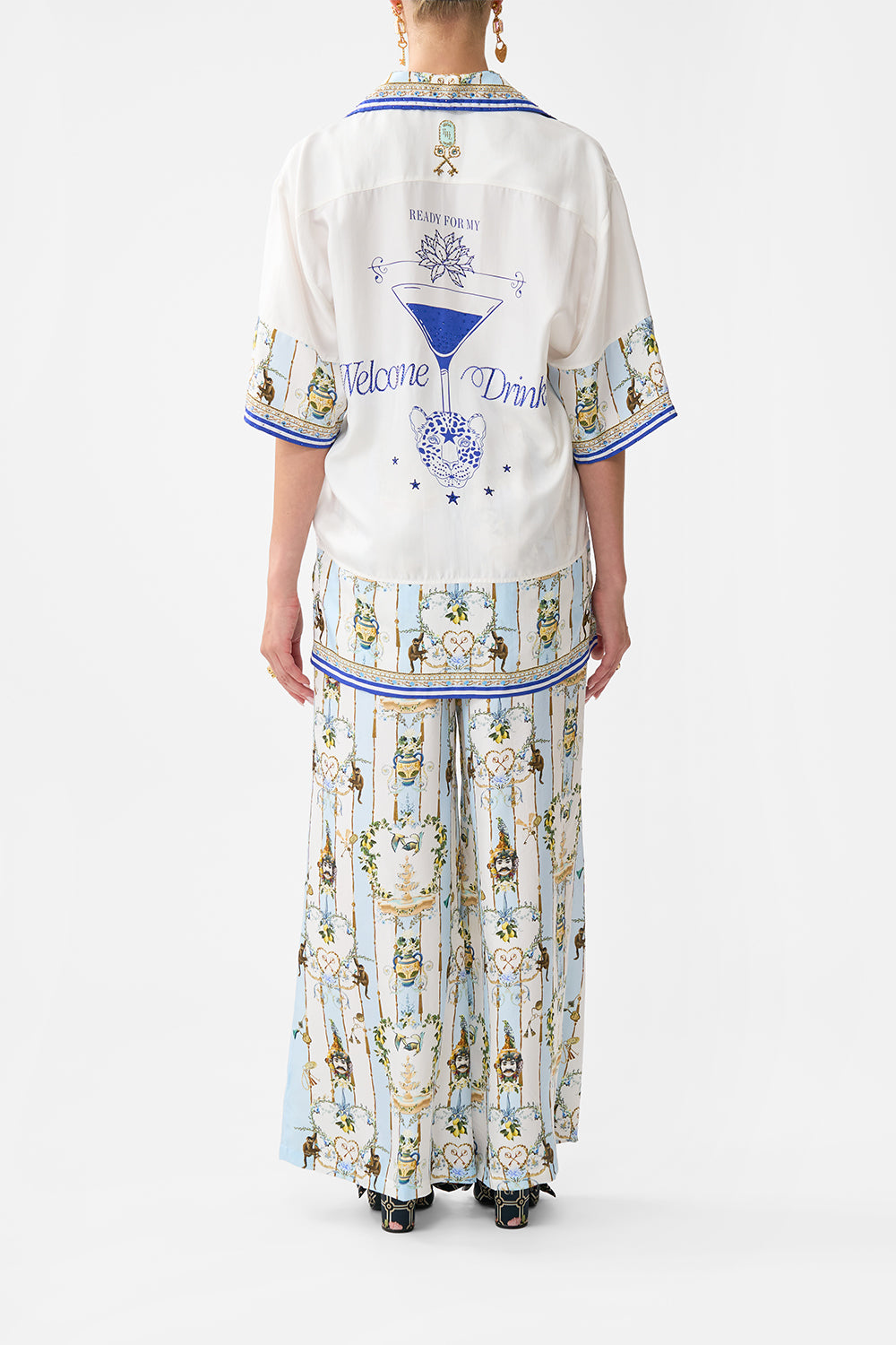 The CAMILLA OVERSIZED SHIRT WITH POCKET VENUS ON A VESPA