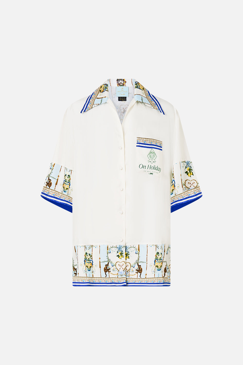 The CAMILLA OVERSIZED SHIRT WITH POCKET VENUS ON A VESPA