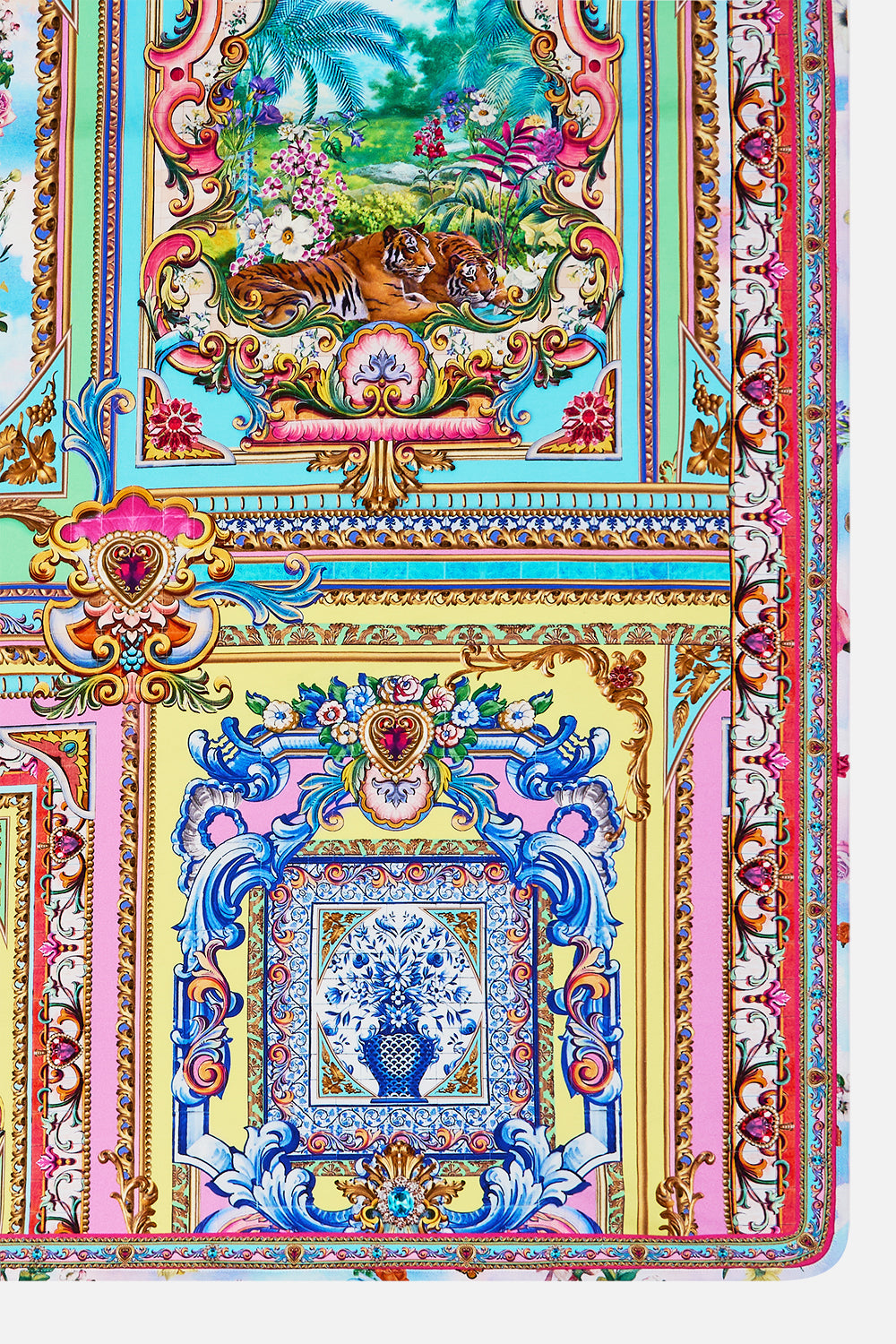 The CAMILLA Babies Square Blanket in our Spirit Of Santa Maria print.