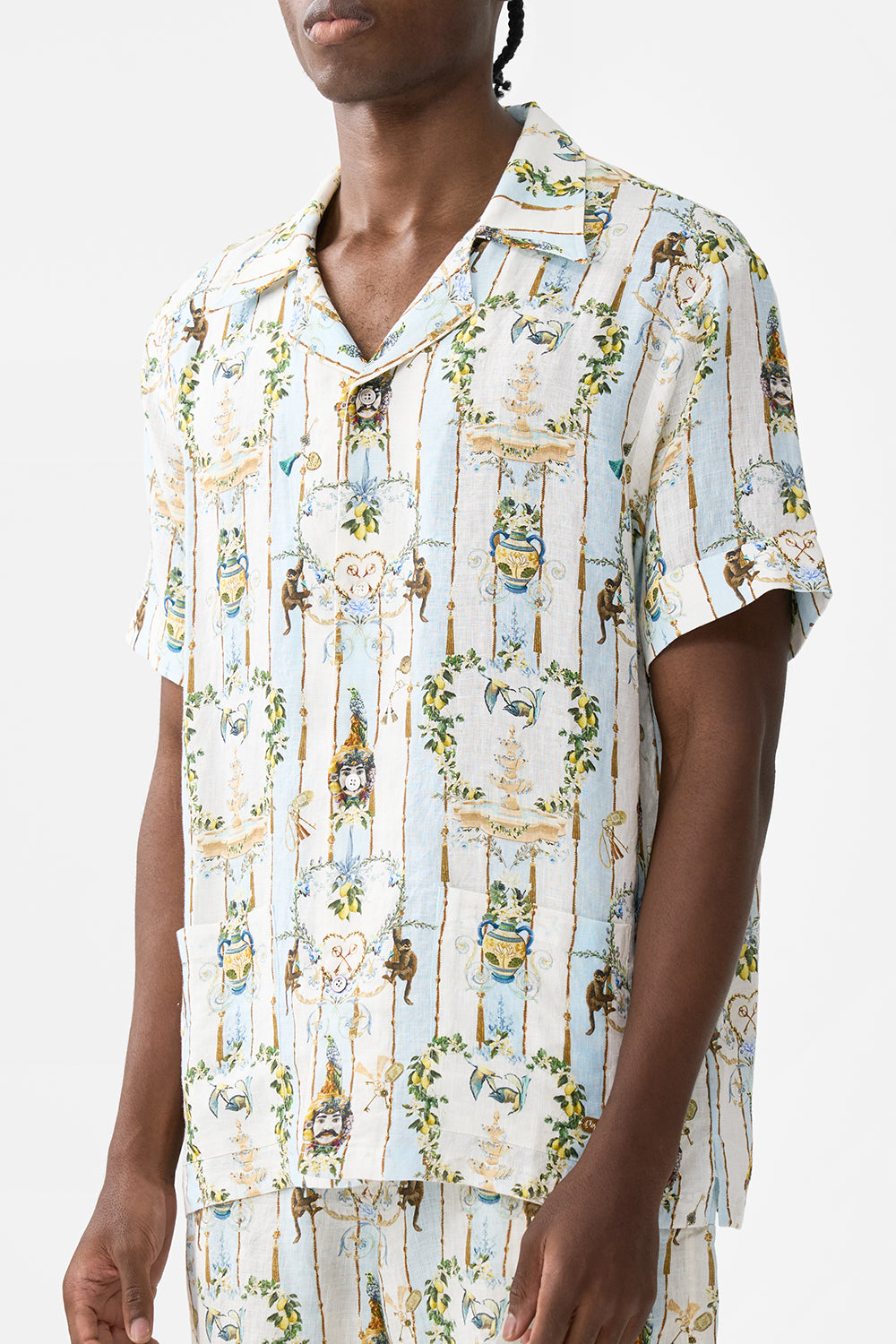 SHORT SLEEVE CABANA SHIRT VENUS ON A VESPA