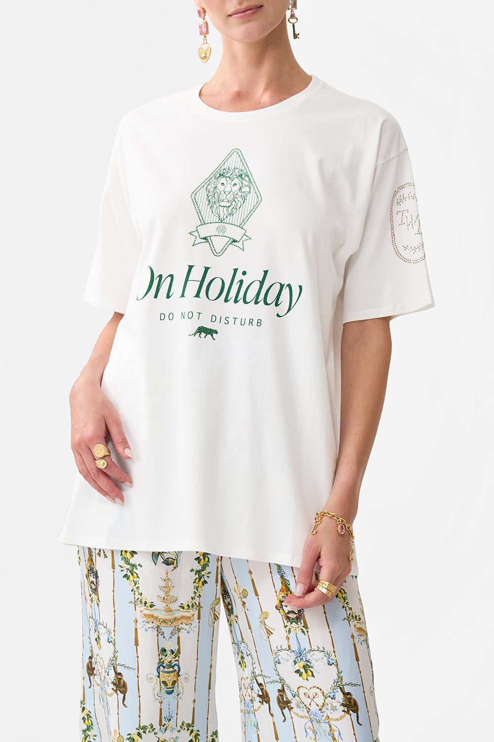 OVERSIZED BAND TEE VENUS ON A VESPA