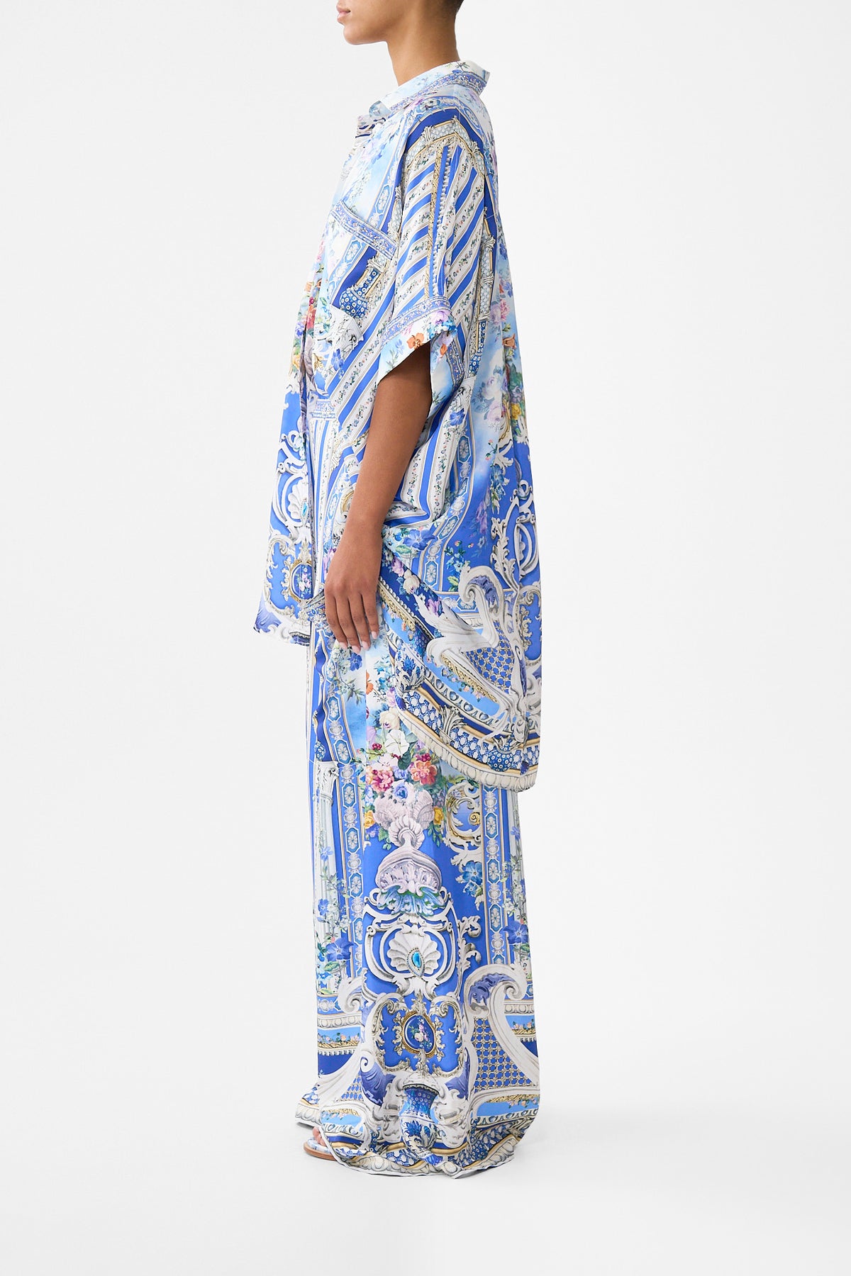 The CAMILLA WIDE LEG TROUSER WITH FRONT POCKETS OTTOMAN OPULENCE