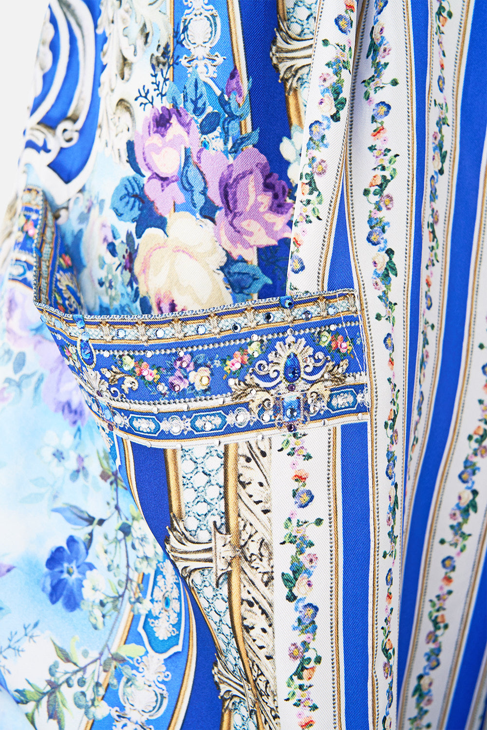 The CAMILLA WIDE LEG TROUSER WITH FRONT POCKETS OTTOMAN OPULENCE